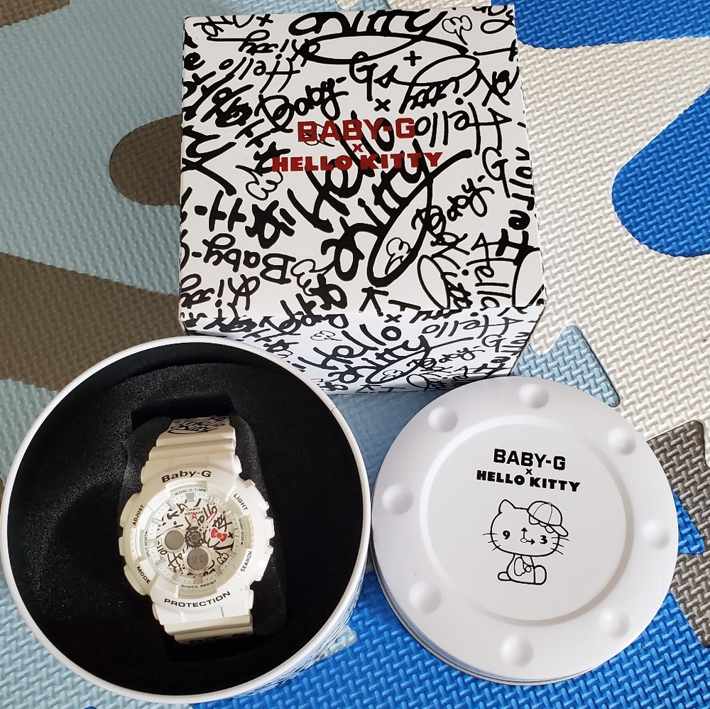 EUC Baby G x Hello Kitty ltd ed graffiti watch